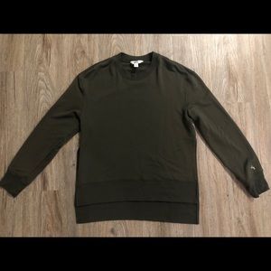 Forest green athletic crew neck